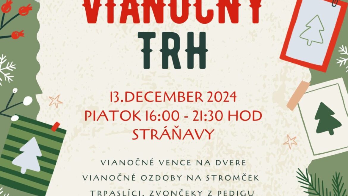 Vianočný trh v Stráňavách
